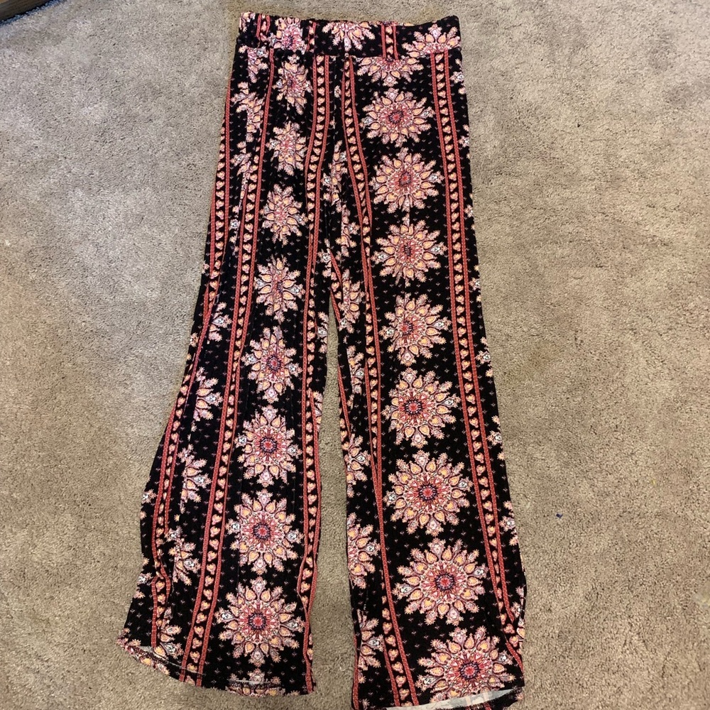 Mandala Print Flowy Pants
